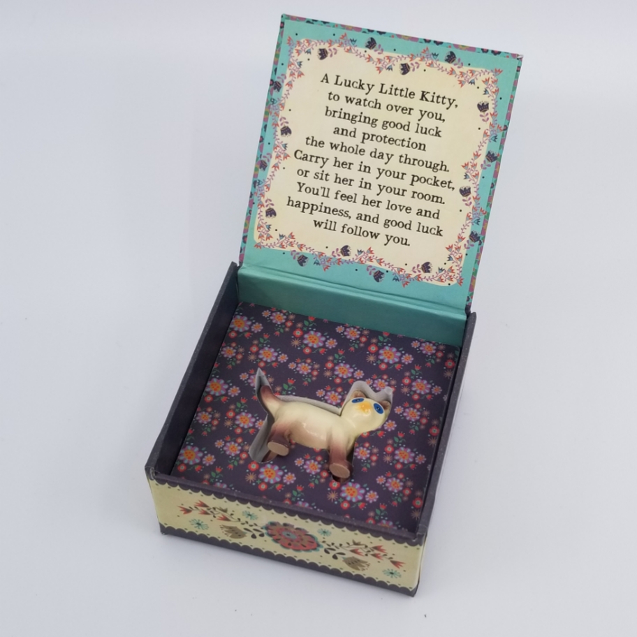 Lucky Little Kitty Charm in a Box Happy Accessory