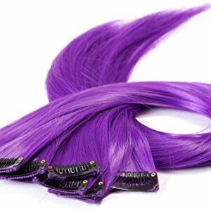 Purple hair extension
